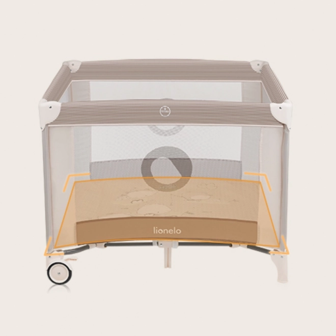 Kinderlaufstall Lionelo Bonnie Beige Sand
