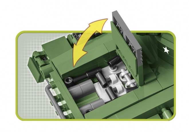 II. Weltkrieg M24 Chaffee Bausteinpanzer mit Figuren