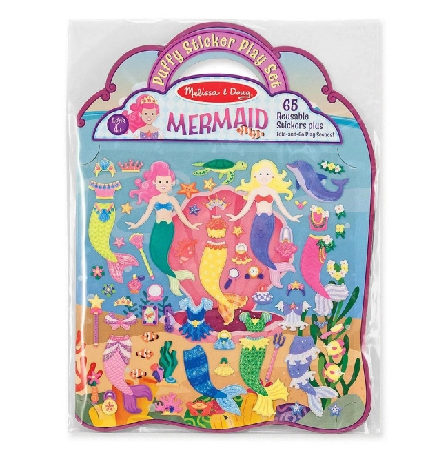 Melissa & Doug - Sticker Set Meerjungfrauen mit 3D-Effekt