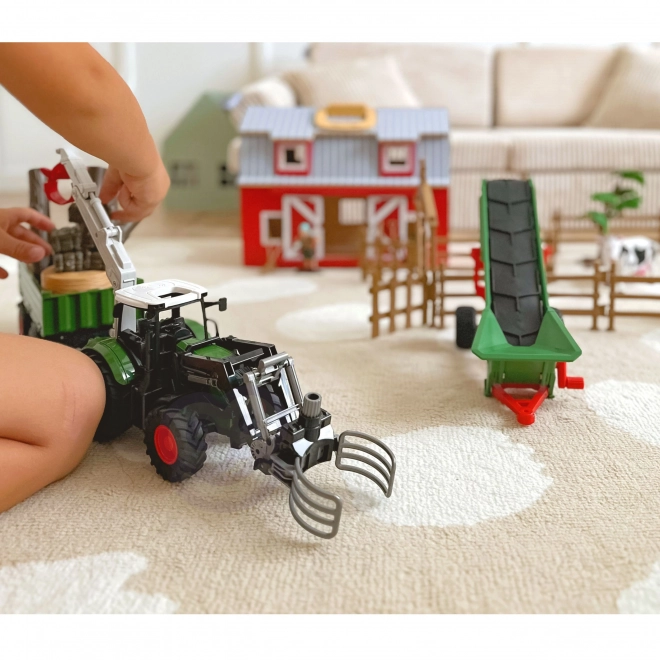 Woopie Bauernhof-Spielset mit Traktor und Anhänger