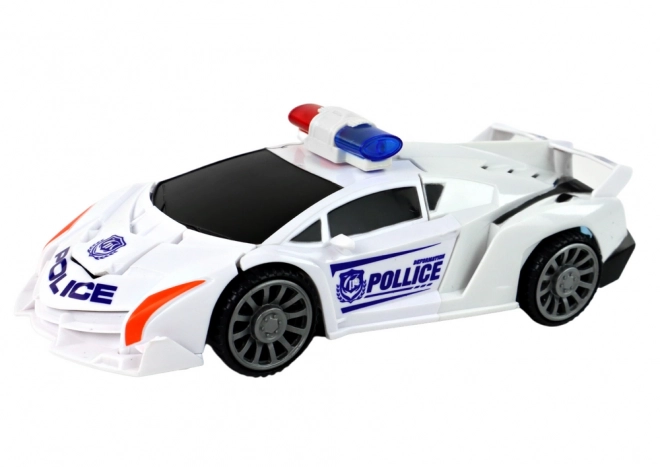 2-in-1 Polizei Autobot Weiß Transformierung