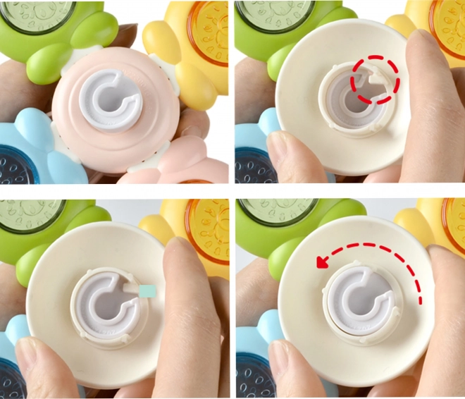 Woopie Baby Sensorische Spinner Spielzeug Biene Huhn Kaninchen Bestandteile
