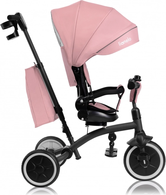 Lionelo Tris Plus 2-in-1 Dreirad in Pink Rose