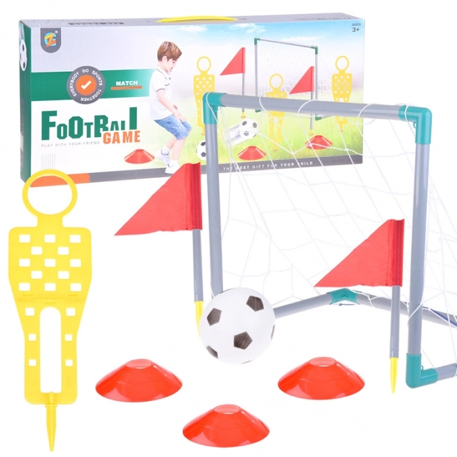 Fußballtor-Set für Kinder mit Ball und Kegel