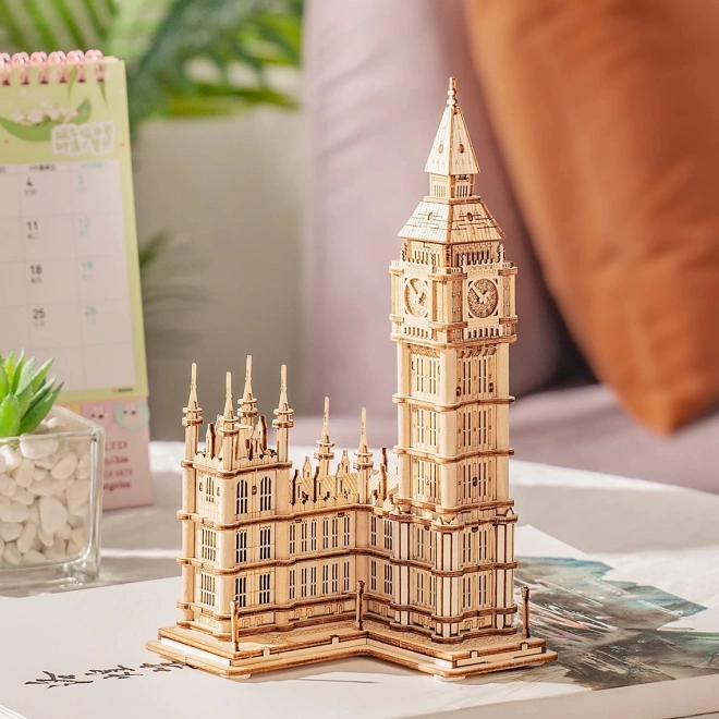 RoboTime hölzernes 3D-Puzzle Big Ben leuchtend