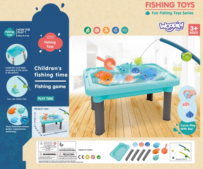 Wasserspielzeug Tisch 3 in 1 mit Angelspiel