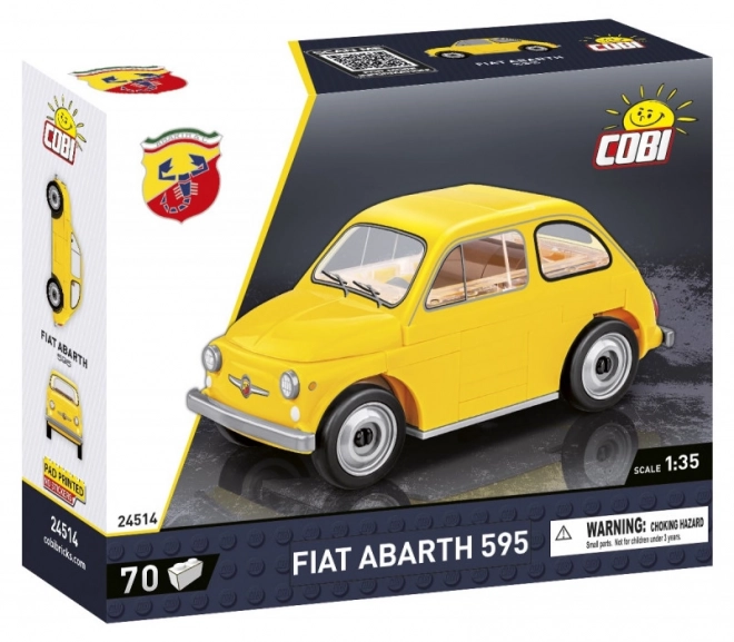 Fiat Abarth 595 Modell aus COBI-Bausteinen