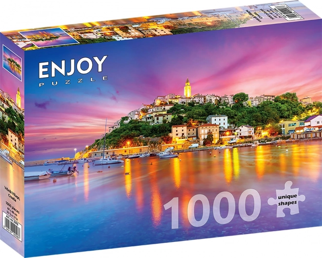 Puzzle Dorf Vrbnik Kroatien 1000 Teile