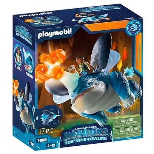 Playmobil Drachen Set Plowhorn & D'Angelo