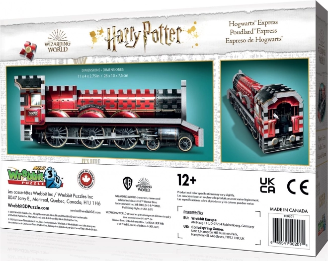 Harry Potter Hogwarts Express 3D Puzzle von WREBBIT