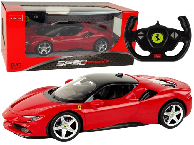 Ferngesteuertes Auto Ferrari SF90 R/C Rot 1:14