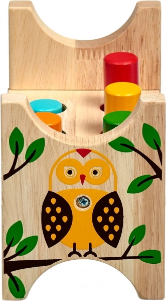 Hochwertige Ausführung aus Holz mit Eulenmotiv