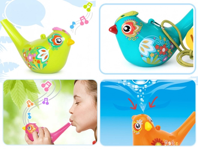 Wasserpfeife-Quietsch Vögelchen – Blau