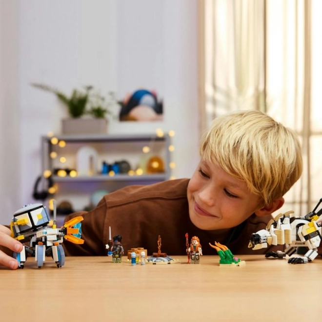 Lego Horizon Abenteuer Aloy und Varl gegen Krabbenläufer und Sägenzahn