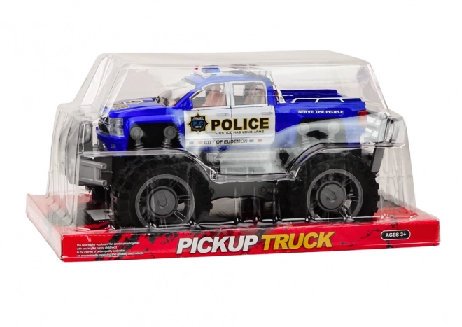 Polizeiauto Pick-up Geländewagen Blau