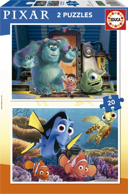 Disney Pixar Puzzle 2x20 Teile