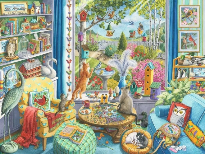 Vögel beobachten Puzzle XL 750 Teile