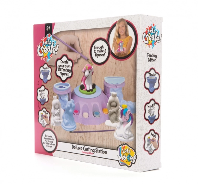 Deluxe Einhorn Gipsfiguren Set