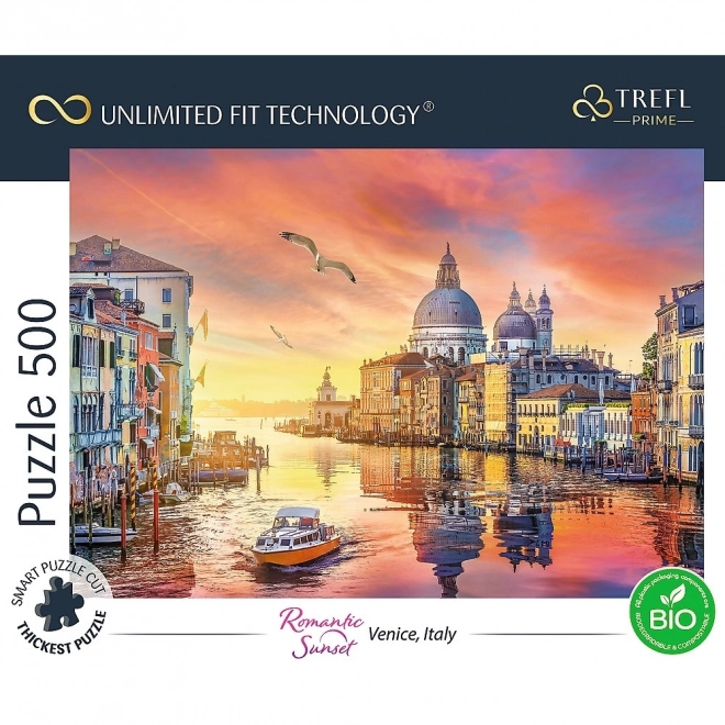 TREFL Puzzle Romantischer Sonnenuntergang: Venedig, Italien 500 Teile