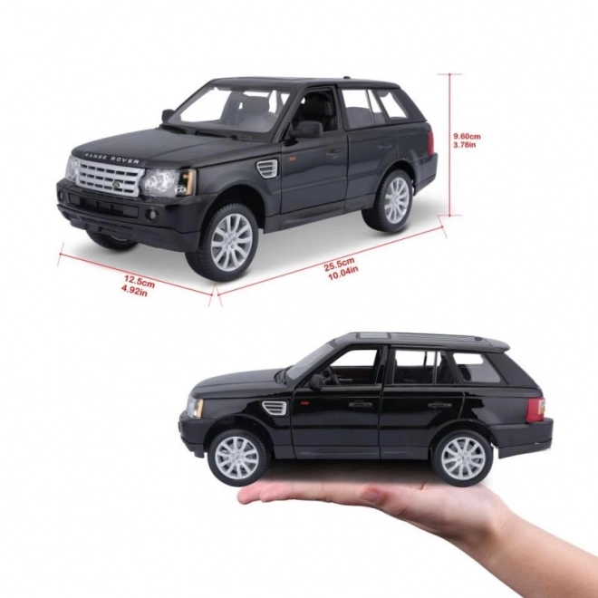 Bburago Range Rover Sport Modellauto in Schwarz