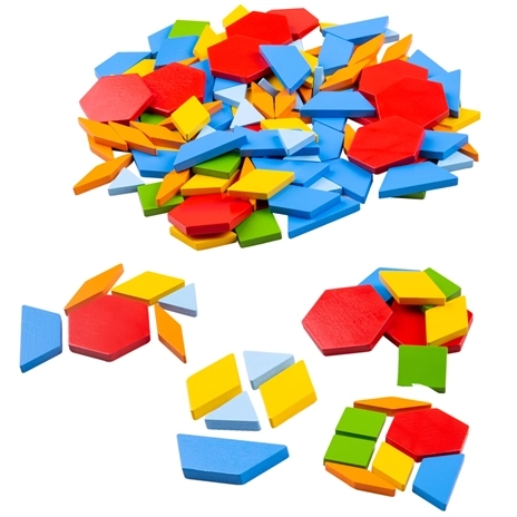 Bunte Holz-Mosaik von Bigjigs Toys