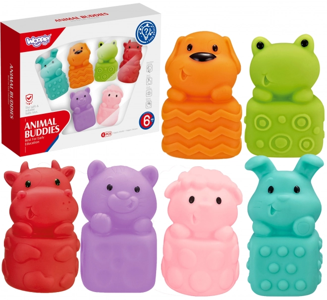 Weiche sensorische Tiere Spielset 6-teilig von Woopie