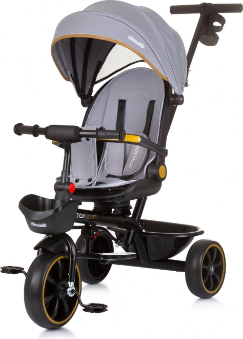 Chipolino Dreirad mit Verdeck Max Sport 2-in-1 Ash Grey