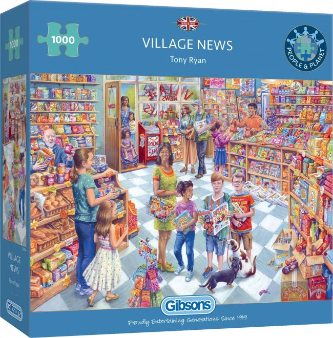Gibsons Puzzle Nachrichten aus dem Dorf 1000 Teile