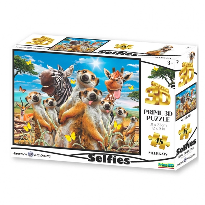 Prime 3D Puzzle Erdmännchen Selfie