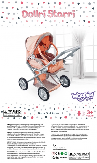 Woopie Royal Puppenwagen 3-in-1 mit Tragetasche