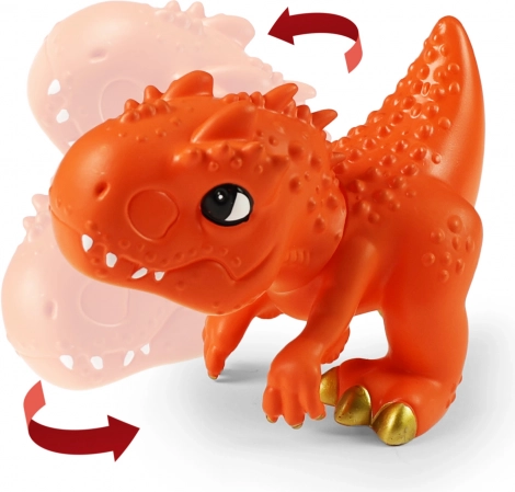 Oranger Dinosaurier 14 cm