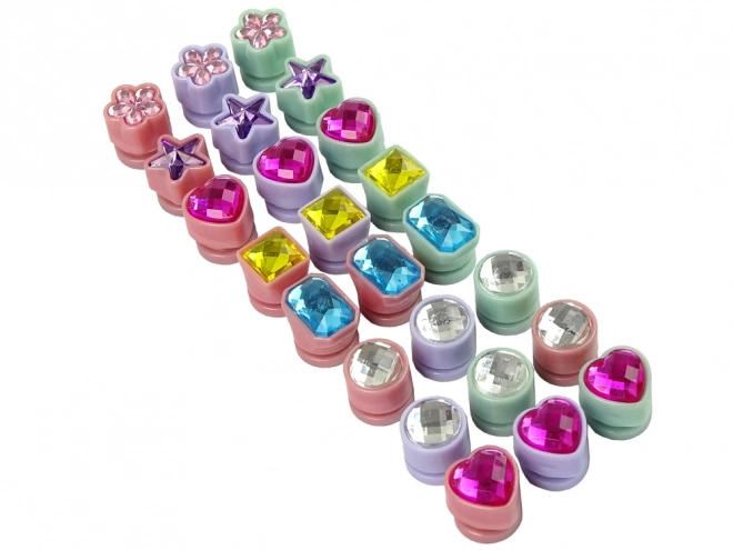 Haarschmuck-Set mit Applikator und Perlen 24 Stk