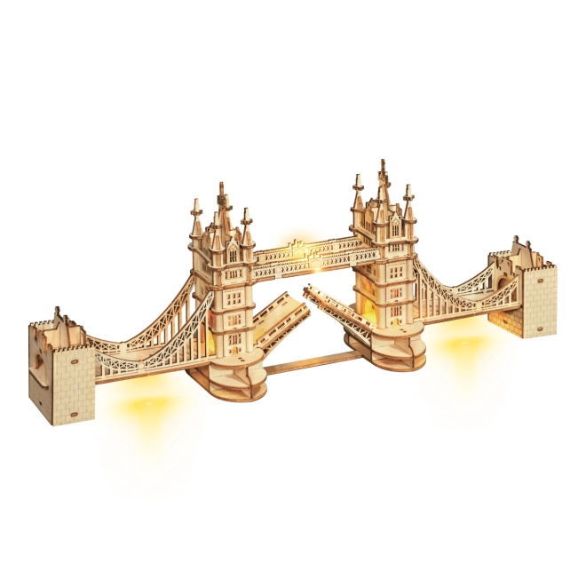 Holzpuzzle 3D Tower Bridge mit Beleuchtung