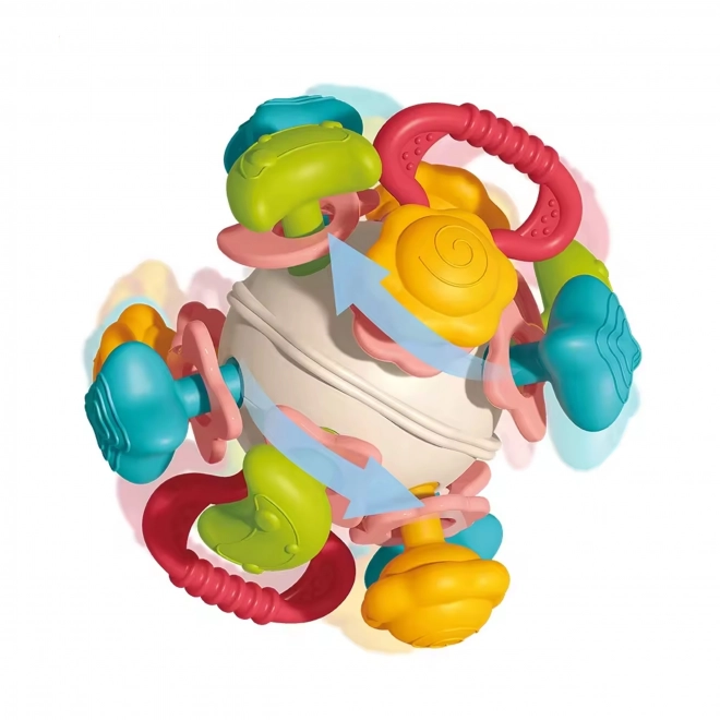 Farbige Rasselball für Babys WOOPIE
