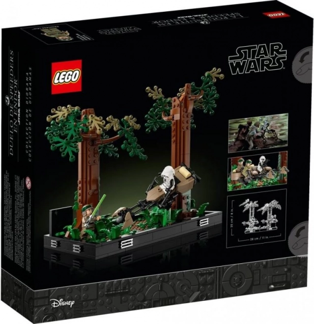 Lego Star Wars Diorama: Verfolgungsjagd auf Endor