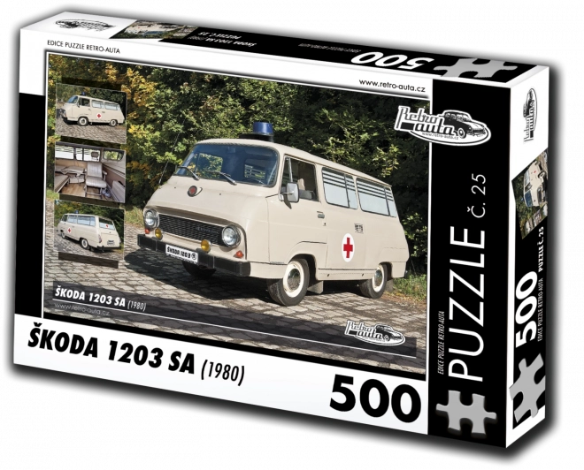 Retro Puzzle Škoda 1203 SA 1980 - 500 Teile