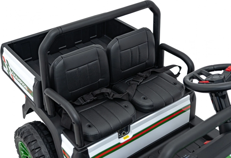 Doppelsitz aus Kunstleder mit Gurten