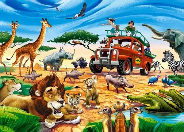 Safari Abenteuer Puzzle 180 Teile