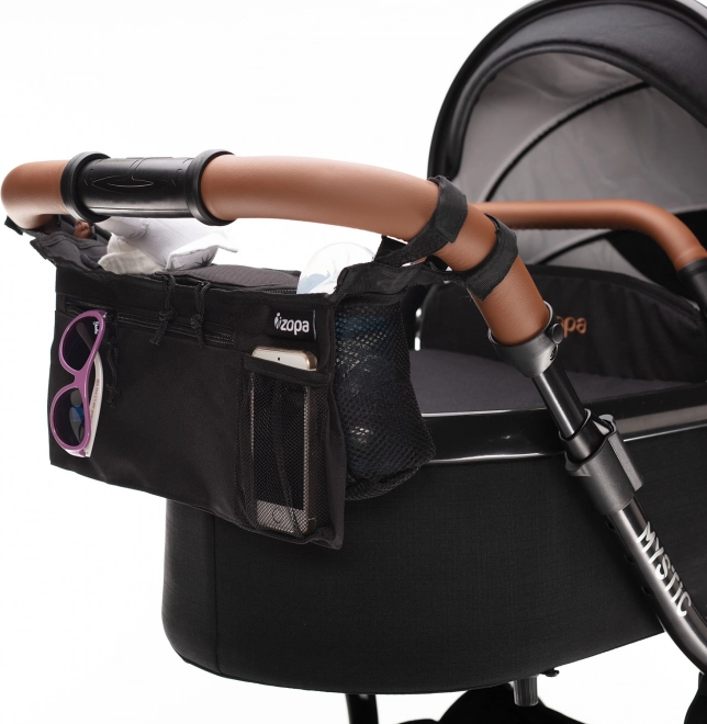 Organizer für Kinderwagen, Schwarz