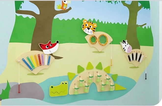 Klassische World Musik Wandtafel Zebra