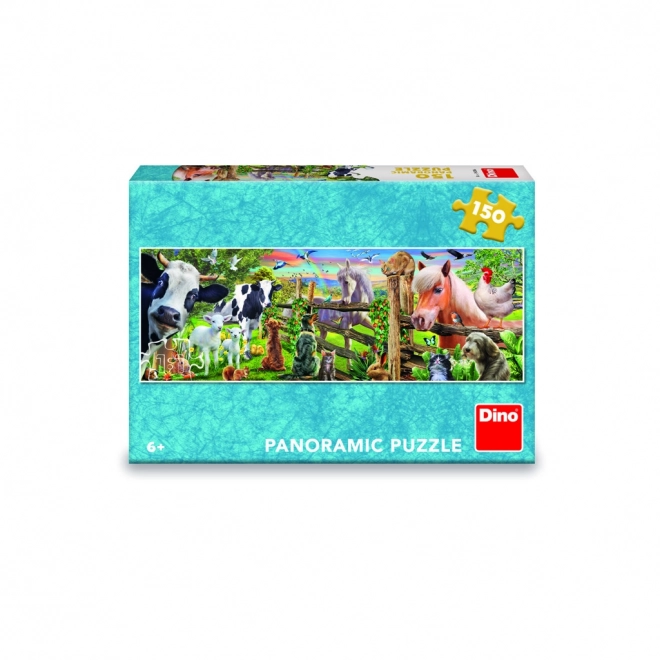 Dino Panorama Puzzle Bauernhof 150 Teile