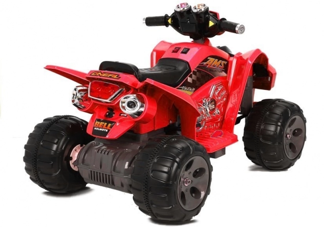 Akku-Quad mit großen Rädern Rot