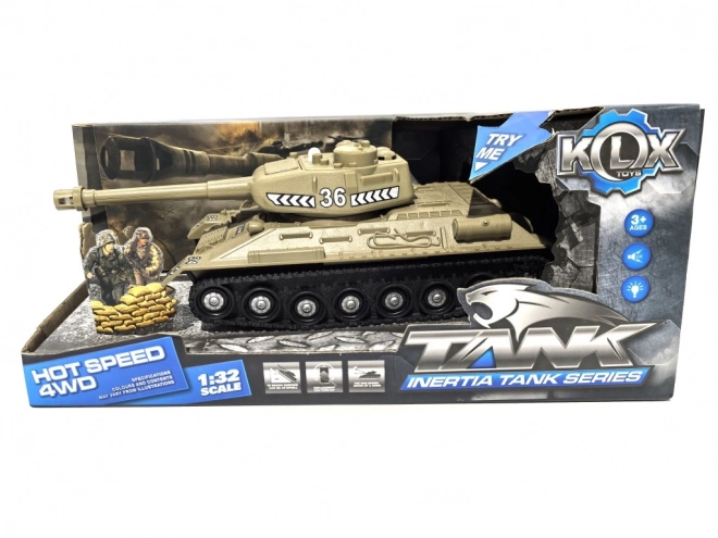 Panzer mit Aufziehmechanismus