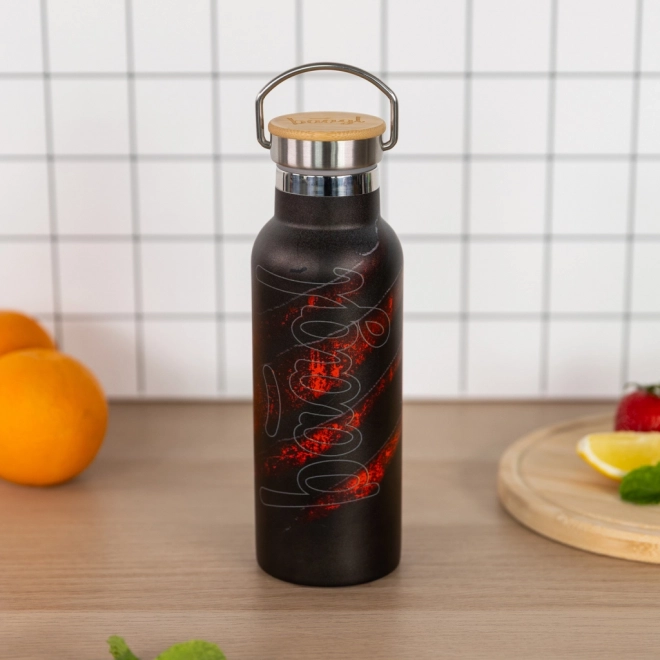Thermoflasche mit Bambusdeckel Lava 500 ml