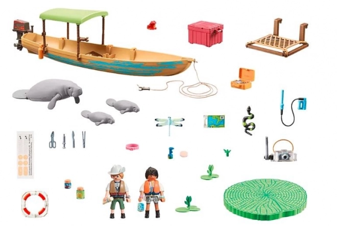 Wiltopia Figurenset 71010 Bootsausflug zu Manatis