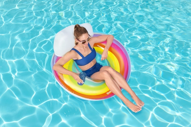 Aufblasbarer Schwimmring Regenbogen 107 cm