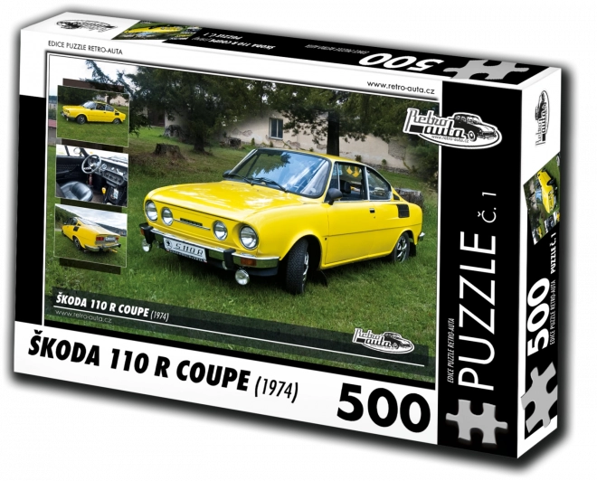 Retro-Autos Puzzle Škoda 110 R Coupé