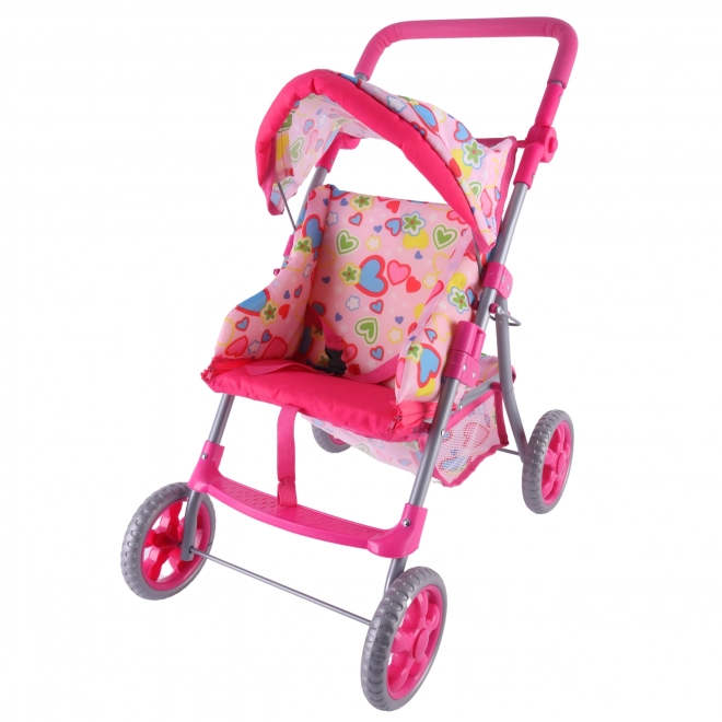 Woopie Königlicher Kinderwagen mit bunten Herzchen