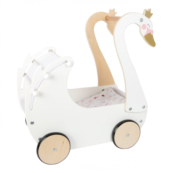 Baby-Puppenwagen Schwan