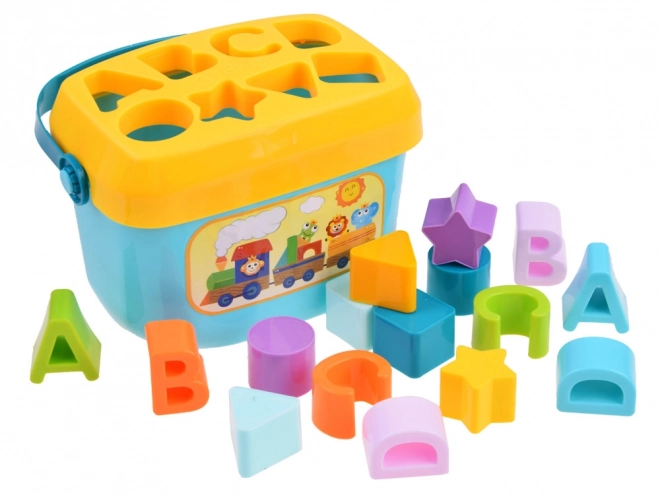 Eimer Buchstabenbausteine Sortier-Set